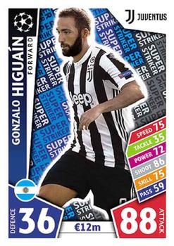 2017-18 Topps Match Attax UEFA Champions League - Super Strikers #SS21 Gonzalo Higuaín Front