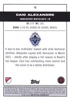 2022 Topps Chrome MLS #16 Caio Alexandre Back