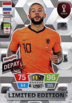 2022 Panini Adrenalyn XL FIFA World Cup Qatar 2022  - Limited Edition #NNO Memphis Depay Front