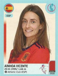 2022 Panini UEFA Women's Euro England 2022 Stickers - Spain Update #5 Ainhoa Vicente Front