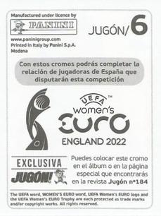 2022 Panini UEFA Women's Euro England 2022 Stickers - Spain Update #6 Teresa Abelleira Back
