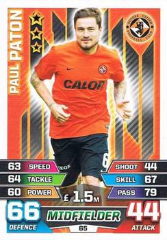 2015-16 Topps Match Attax SPFL #65 Paul Paton Front