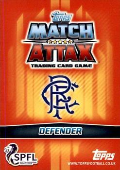 2015-16 Topps Match Attax SPFL #298 Lee Wallace Back