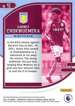 2021-22 Panini Chronicles - Absolute Premier League #42 Carney Chukwuemeka Back