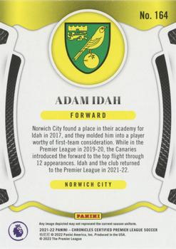 2021-22 Panini Chronicles - Certified Premier League Purple Astro #164 Adam Idah Back