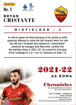 2021-22 Panini Chronicles - Chronicles Serie A #3 Bryan Cristante Back