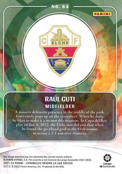 2021-22 Panini Chronicles - Origins La Liga #84 Raúl Guti Back