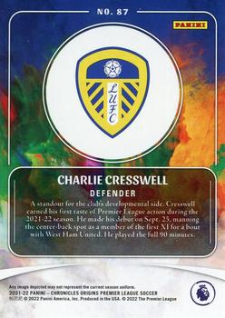 2021-22 Panini Chronicles - Origins Premier League #87 Charlie Cresswell Back