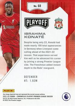 2021-22 Panini Chronicles - Playoff Premier League #68 Ibrahima Konate Back