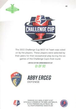 2022 Parkside NWSL Challenge Cup Best XI - Foil #4 Abby Erceg Back