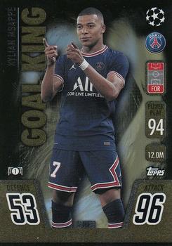 2021-22 Topps Match Attax Champions & Europa League - Exclusive Edition #EE2 Kylian Mbappé Front