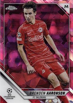 2021-22 Topps Chrome Sapphire Edition UEFA Champions League - Padparadscha #97 Brenden Aaronson Front