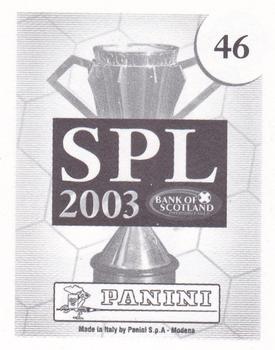 2002-03 Panini Scottish Premier League #46 Ulrik Laursen Back