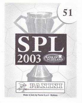 2002-03 Panini Scottish Premier League #51 Neil Lennon Back
