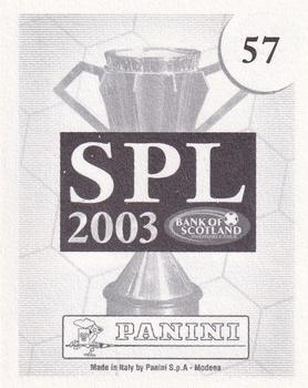 2002-03 Panini Scottish Premier League #57 Henrik Larsson Back