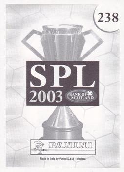 2002-03 Panini Scottish Premier League #238 Ian Murray Back