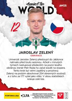 2021-22 SportZoo Fortuna:Liga - Against the World #AW05 Jaroslav Zeleny Back