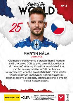 2021-22 SportZoo Fortuna:Liga - Against the World #AW13 Martin Hala Back