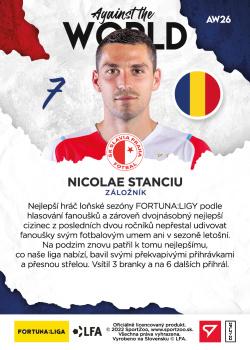 2021-22 SportZoo Fortuna:Liga - Against the World #AW26 Nicolae Stanciu Back