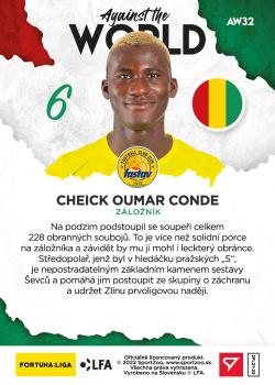 2021-22 SportZoo Fortuna:Liga - Against the World #AW32 Cheick Conde Back