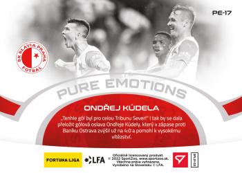 2021-22 SportZoo Fortuna:Liga - Pure Emotions #PE-17 Ondrej Kudela Back
