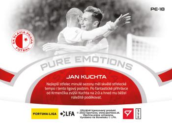 2021-22 SportZoo Fortuna:Liga - Pure Emotions #PE-18 Jan Kuchta Back