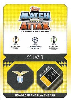 2022-23 Topps Match Attax UEFA Champions League & UEFA Europa League #355 Manuel Lazzari Back