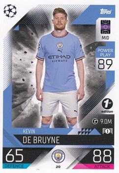 2022-23 Topps Match Attax UEFA Champions League & UEFA Europa League - 1st Edition #20 Kevin De Bruyne Front