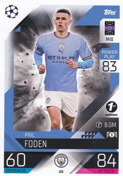 2022-23 Topps Match Attax UEFA Champions League & UEFA Europa League - 1st Edition #22 Phil Foden Front