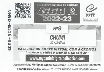 2022-23 Panini LaLiga Santander Este Stickers #8 Chumi Back