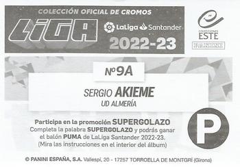 2022-23 Panini LaLiga Santander Este Stickers #9A Sergio Akieme Back
