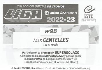 2022-23 Panini LaLiga Santander Este Stickers #9B Alex Centelles Back