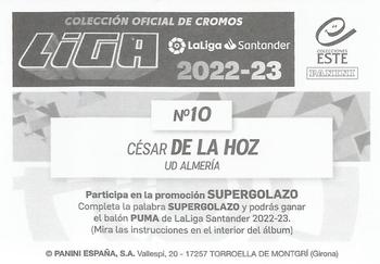 2022-23 Panini LaLiga Santander Este Stickers #10 Cesar de la Hoz Back