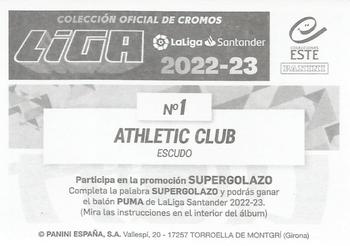 2022-23 Panini LaLiga Santander Este Stickers #1 Athletic Club Back