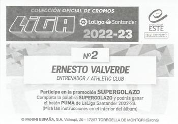 2022-23 Panini LaLiga Santander Este Stickers #2 Ernesto Valverde Back