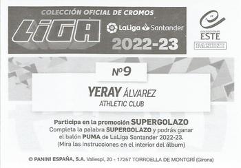2022-23 Panini LaLiga Santander Este Stickers #9 Yeray Alvarez Back