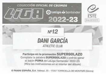 2022-23 Panini LaLiga Santander Este Stickers #12 Dani García Back