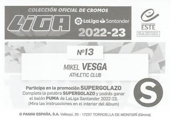 2022-23 Panini LaLiga Santander Este Stickers #13 Mikel Vesga Back