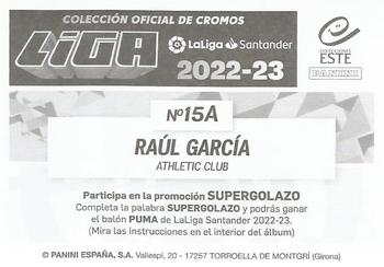 2022-23 Panini LaLiga Santander Este Stickers #15A Raúl García Back