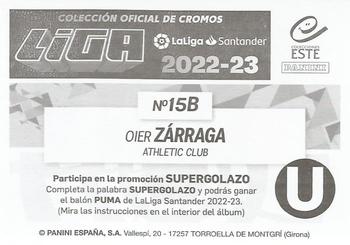2022-23 Panini LaLiga Santander Este Stickers #15B Oier Zarraga Back