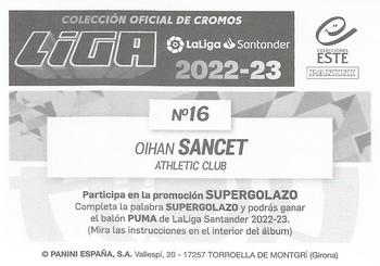 2022-23 Panini LaLiga Santander Este Stickers #16 Oihan Sancet Back
