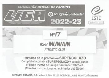 2022-23 Panini LaLiga Santander Este Stickers #17 Iker Muniain Back