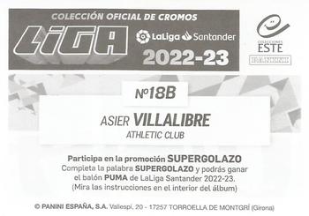 2022-23 Panini LaLiga Santander Este Stickers #18B Asier Villalibre Back