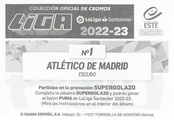 2022-23 Panini LaLiga Santander Este Stickers #1 Atlético de Madrid Back