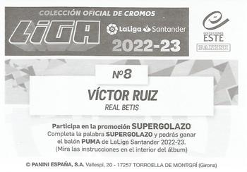 2022-23 Panini LaLiga Santander Este Stickers #8 Víctor Ruiz Back