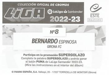 2022-23 Panini LaLiga Santander Este Stickers #8 Bernardo Espinosa Back