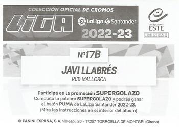 2022-23 Panini LaLiga Santander Este Stickers #17B Javi Llabres Back