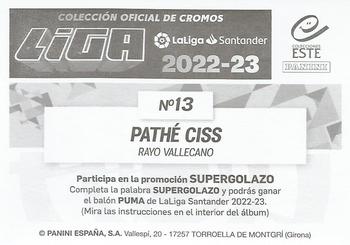 2022-23 Panini LaLiga Santander Este Stickers #13 Pathe Ciss Back