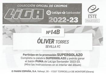 2022-23 Panini LaLiga Santander Este Stickers #14B Óliver Torres Back