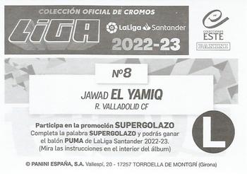 2022-23 Panini LaLiga Santander Este Stickers #8 Jawad El Yamiq Back